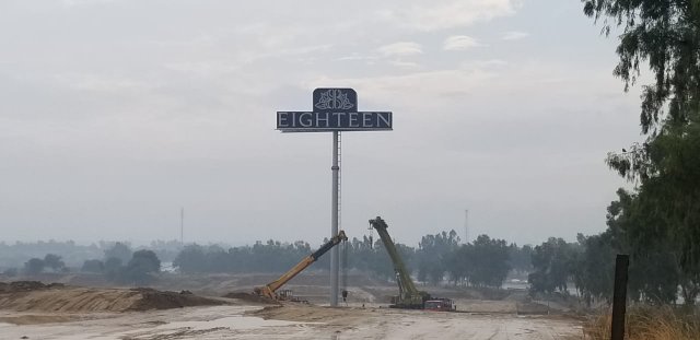 Highest Dual Billboard on Unipole Installed at Eighteen Islamabad